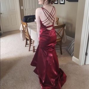 Clarissa lace up back dress